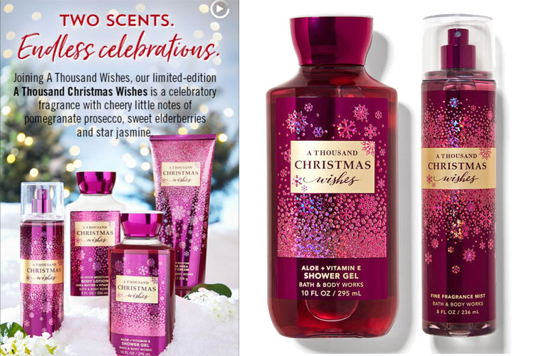 Christmas Fine Fragrance Mists at Bath & Body Works