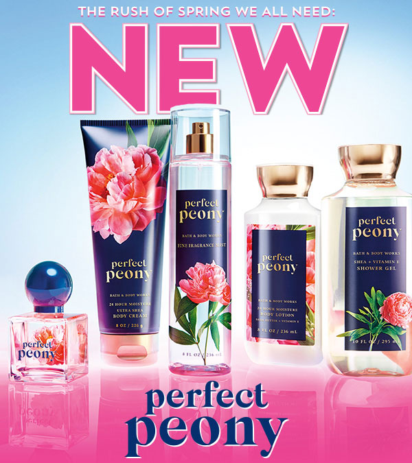 Bath & Body Works Perfect Peony collection