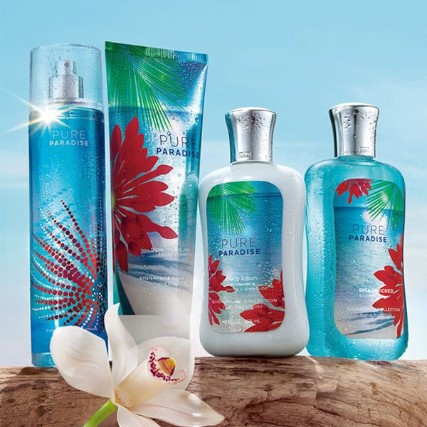 Bath And Body Works Pure Paradise Bath Fragrance Body Scent Collection 