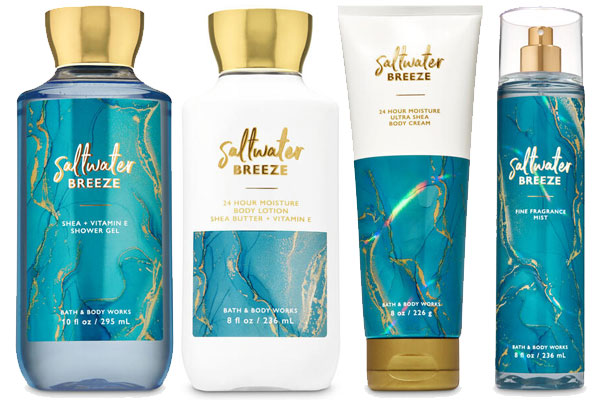 Bath & Body Works Saltwater Breeze fragrance collection - The