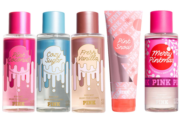 PINK Holiday Scents body fragrances 