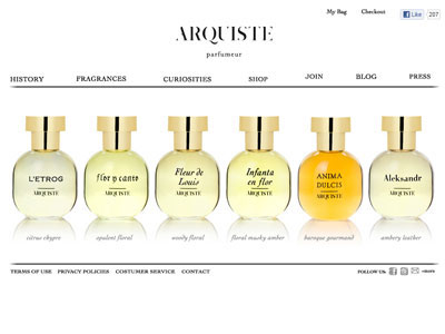 Arquiste Flor y Canto website
