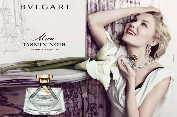 Kirsten Dunst Bulgari Mon Jasmin Noir perfume celebrity endorsements