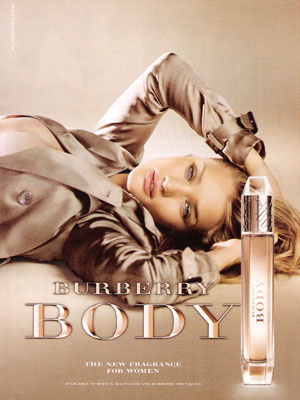 Rosie Huntington Whitely Burberry Body celebrity endorsement adverts