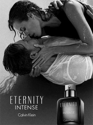 Eternity for Men Intense Ad - model Christy Turlington and Ed Burns