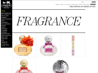 Coach Poppy Perfume website