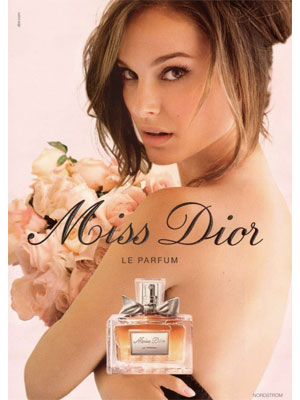 Natalie Portman Miss Dior perfume celebrity endorsements