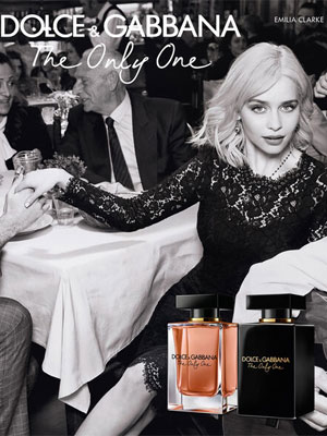 Dolce & Gabbana The Only One Intense Emilia Clarke ad