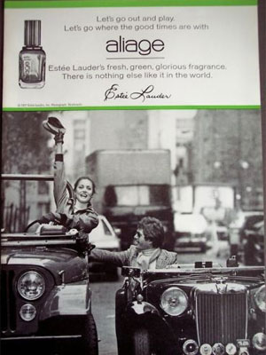 Estee Lauder Aliage 1977 Ad