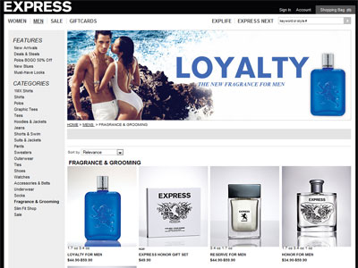 Express Loyalty website