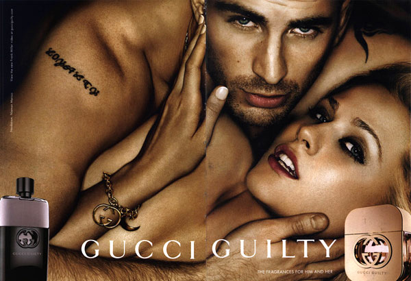 Chris Evans Gucci fragrance celebrity endorsements