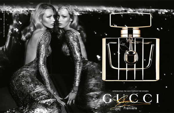 Blake Lively Gucci Premiere perfume celebrity endorsement ads
