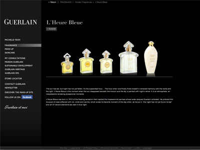 Guerlain L'Heure Bleue website