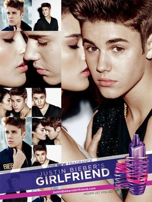 Justin Bieber Girlfriend perfume celebrity endorsements