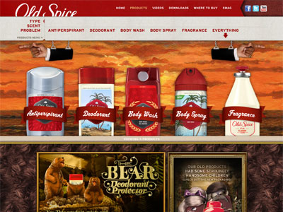 Old Spice website