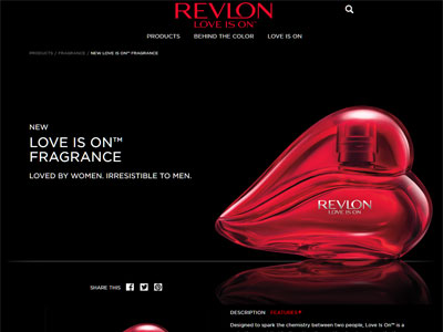 Revlon Love Is On Website