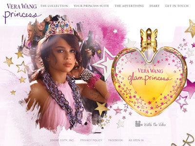 Vera Wang Glam Princess website
