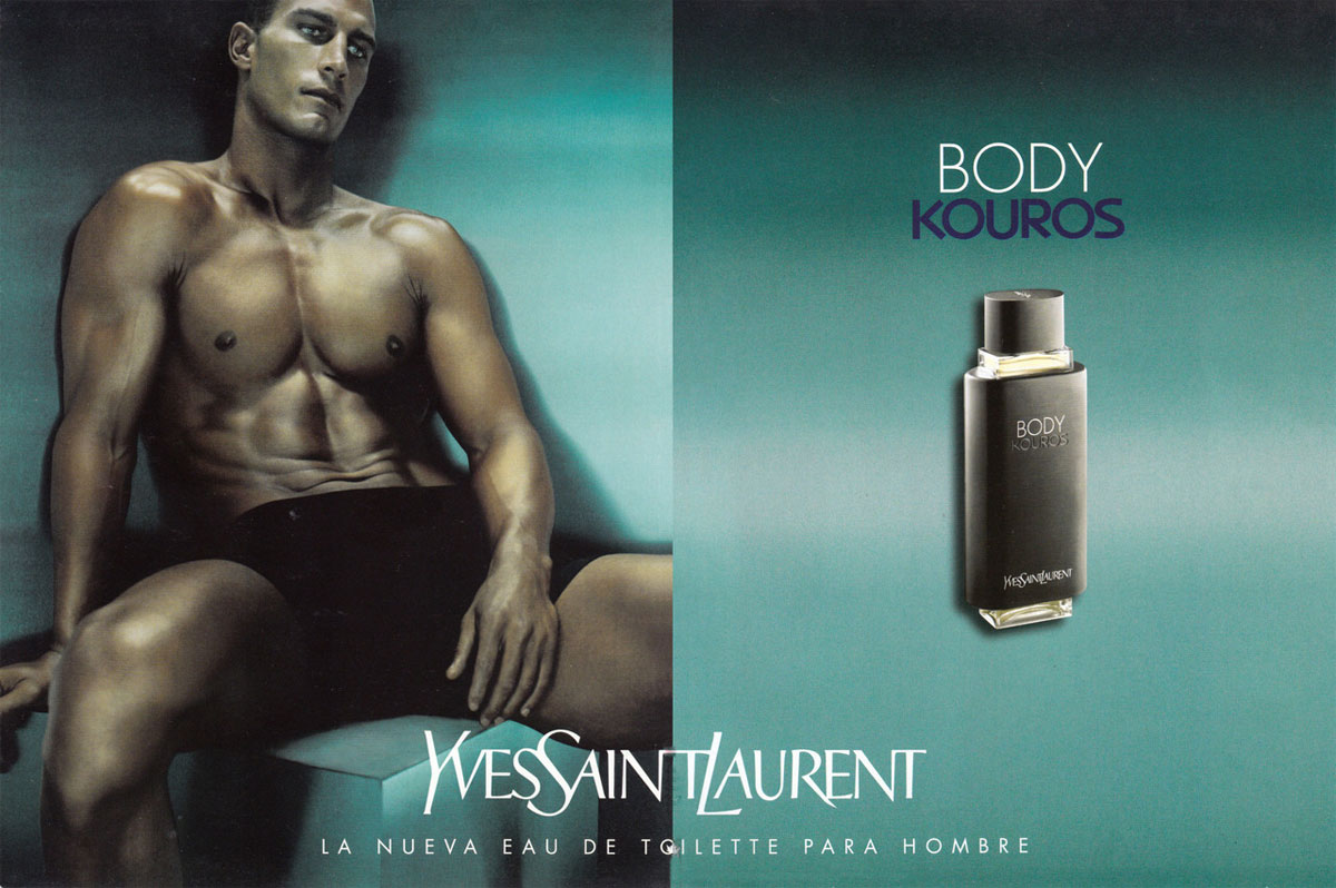Yves Saint Laurent Body Kouros Fragrance Ad 2000