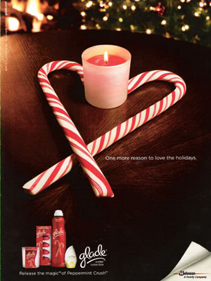 Glade Peppermint Crush holiday home fragrances