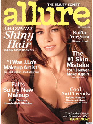 Sofia Vergara, Allure Magazine, September 2012