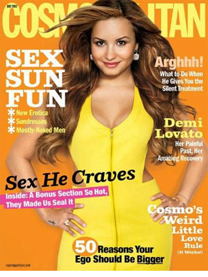 Demi Lovato Cosmopolitan Magazine, July 2012