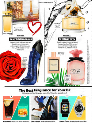 Dolce & Gabbana The One Eau de Toilette Perfume editorial Cosmopolitan