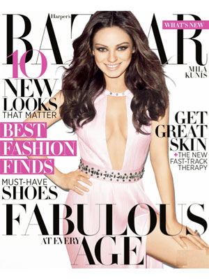 Harper's Bazaar, April 2012, Mila Kunis