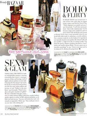 Giorgio Armani Si Intense Perfume editorial Bazaar Find the Perfect Scent