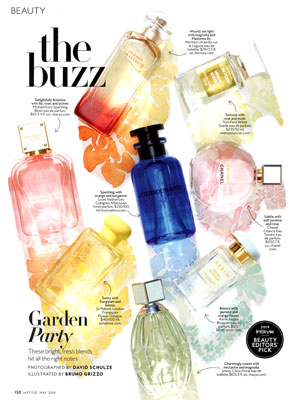 Jimmy Choo Floral Perfume editorial InStyle Garden Party