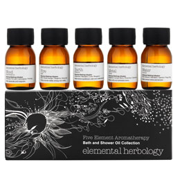 Elemental Herbology Five Element Aromatherapy Bath and Shower Oil Collection