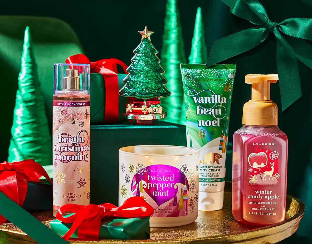 Bath & Body Works Christmas Scents body fragrances The Perfume Girl