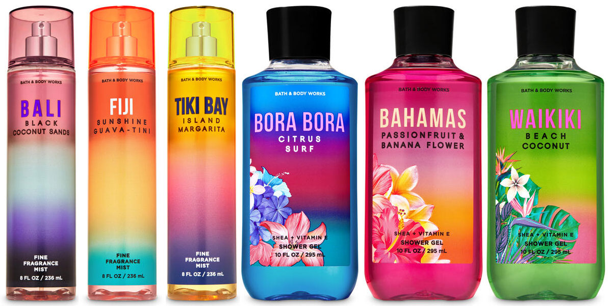 Bath & Body Works Tropical Getaway body fragrances - The Perfume Girl