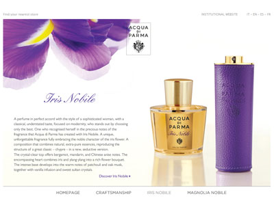 Acqua di Parma Iris Nobile perfume website