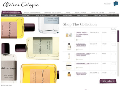 Atelier Cologne Rose Anonyme website