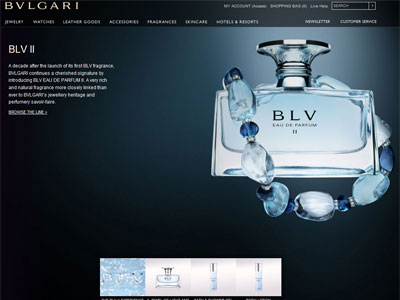 Bvlgari BLV II website