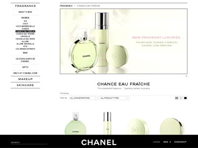 Chanel Chance Eau Fraiche website