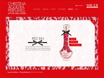 Christina Aguilera Red Sin perfume Floral fragrance for women