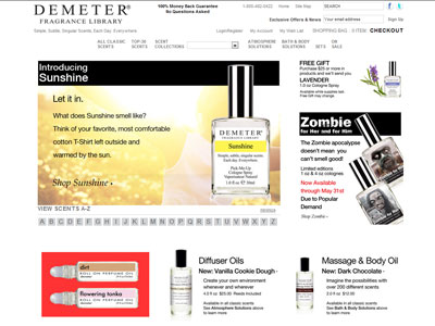 Demeter Sunshine website