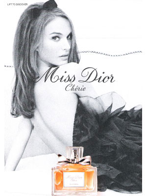 Natalie Portman for Miss Dior Cherie, Dior fragrances