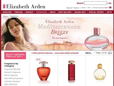 Mediterranean Breeze Elizabeth Arden website