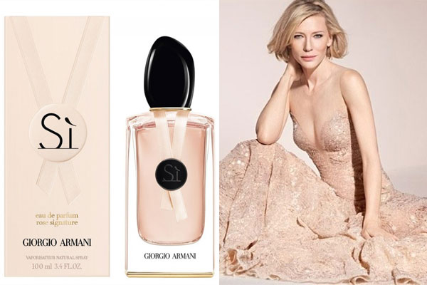 Giorgio Armani dresses 'Si Rose Signature' fragrance for collector's edition