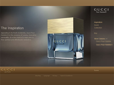 Gucci Pour Homme II website