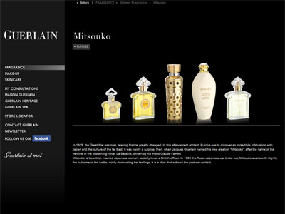 Mitsouko Guerlain website