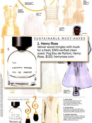 Henry Rose Perfumes editorial Elle 2020