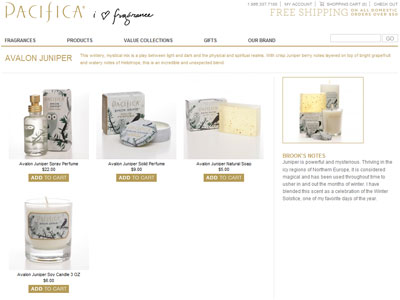 Pacifica Avalon Juniper website