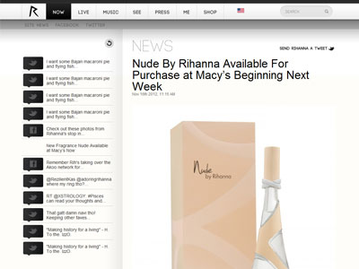 Rihanna Nude website