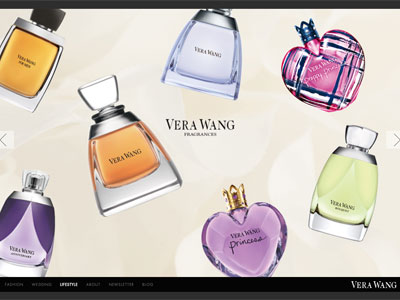 Vera Wang Anniversary website