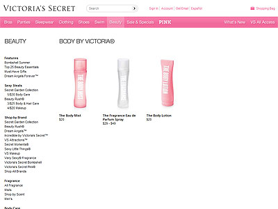 Victoria's Secret Body by Victoria Fragrances - Perfumes, Colognes,  Parfums, Scents resource guide - The Perfume Girl