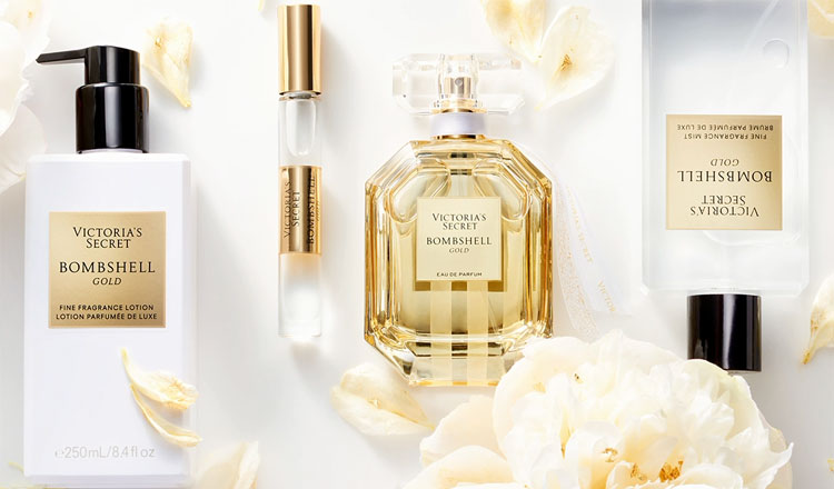 Victoria's Secret Bombshell Gold new floral perfume guide to scents