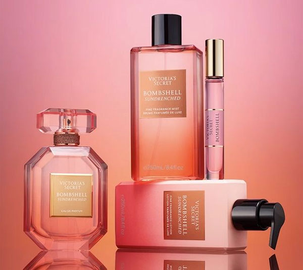 Victoria's Secret Bombshell Sundrenched floral perfume guide to scents